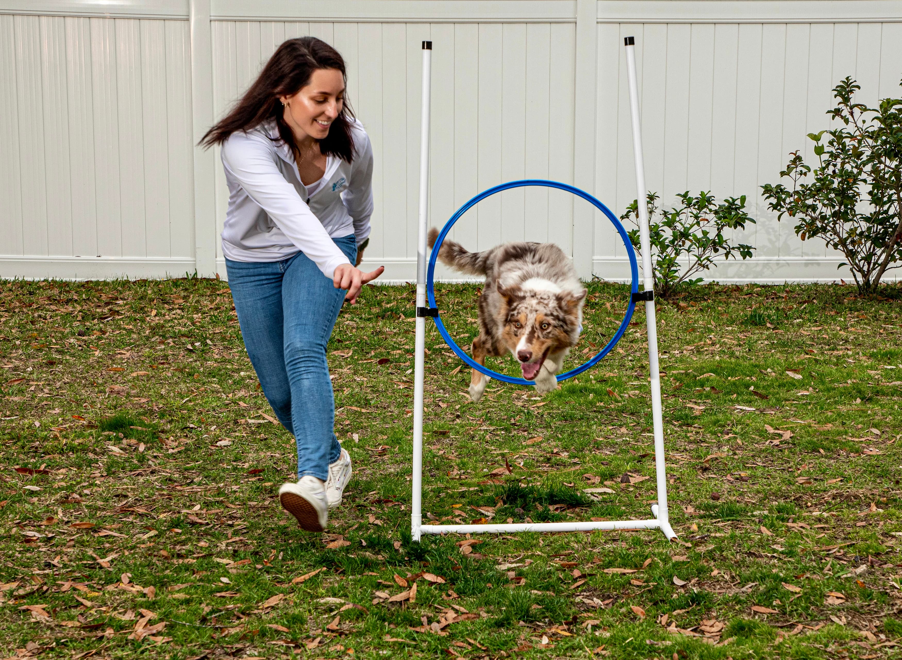 Building bonds through understanding - Hannah training with a dog