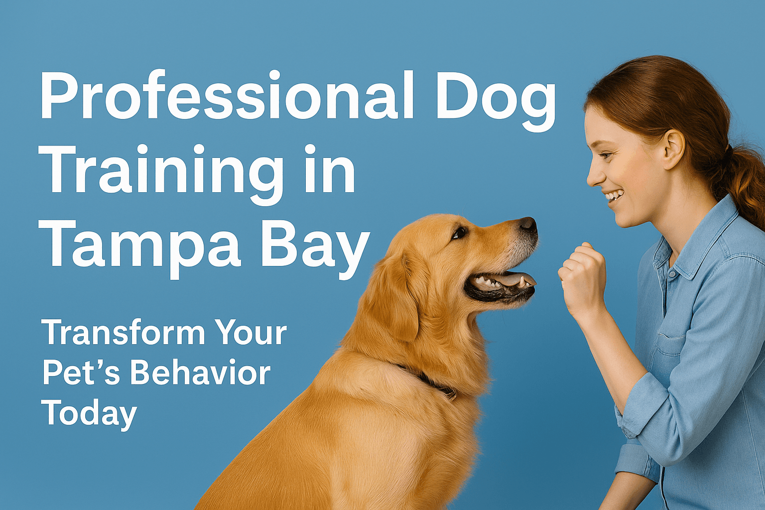 Professional Dog Training in Tampa Bay: Transform Your Pet's Behavior Today